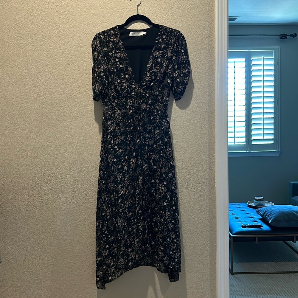 Black floral astr dress
